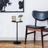 Vrisa Drink Table for Small Spaces Round Pedestal Small Modern Martini End Table Accent Side Table for Living Room