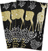 ALAZA Christmas Reindeer Gold Black Decorative Kitchen Dish Towels Set of 4, Soft Absorbent Kitchen Hand Towels, 18 x