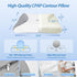 HOMCA CPAP Pillow for Side Sleeping, Cervical Neck Pillow for All CPAP Masks Users to Reduce Air Leaks & Masks