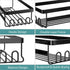 StorageRight Corner Shower Caddy, 3 Pack Adhesive Bathroom Accessories with Hooks, Soap Holder, No Drilling Organizer