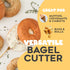 Bagel Slicer, Durable Kitchen Gadget, Cutter with Knife for All Sizes, Dishwasher-Safe for Home and Bakeries