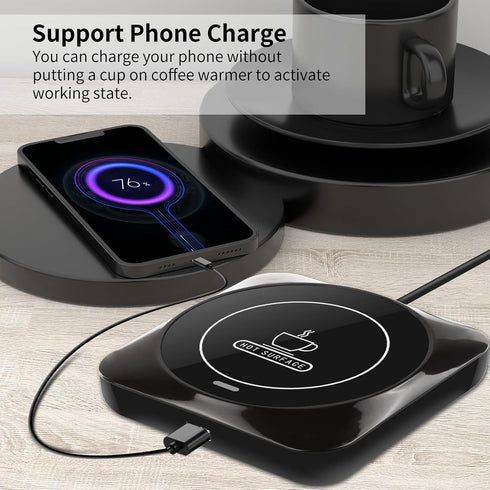 COFFEE MUG WARMER , Smart USB Coffee Cup Warmer with Pressure-Induced Auto On/Off, Coffee Accessories for Home Office