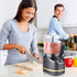 La Reveuse Electric Mini Food Processor with 200 Watts, 2-Cup Prep Bowl for Mincing, Chopping, Grinding, Blending
