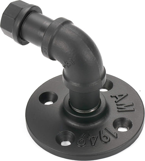 Industrial Style Wall Mounted Metal Iron Pipe Coat Hanger, Robe Towel Hook for Bathroom Bedroom