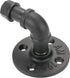 Industrial Style Wall Mounted Metal Iron Pipe Coat Hanger, Robe Towel Hook for Bathroom Bedroom