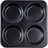 Muffin Top Pan Non Stick, 4 Cavity Baking Moon Pie Whoopie Pie, 4 Inch Yorkshire Pudding Pan for Oven