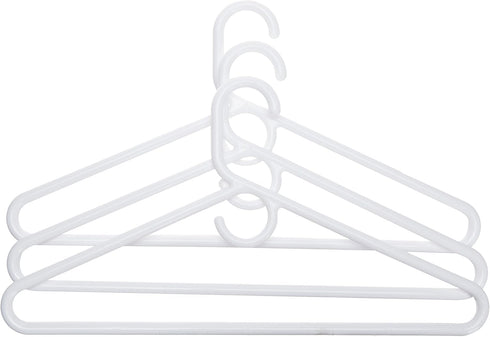 Super Heavy Weight White Tubular Hanger (3 Pack)