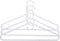 Super Heavy Weight White Tubular Hanger (3 Pack)