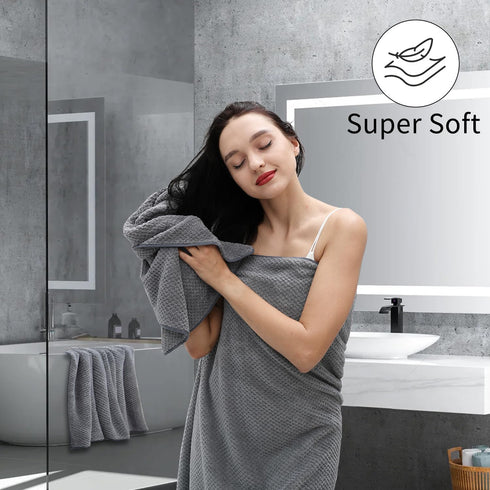 8-Piece Set,2 Sheet,2 4 600 Set,Highly Gray Bath Towels Oversized Large Bath Towels Hand Towels and Washcloths - GSM