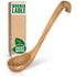 Wooden Ladle for Soup, 10.8x2.8" with Deep Scoop, Hanging Hook, Lacquer Coating