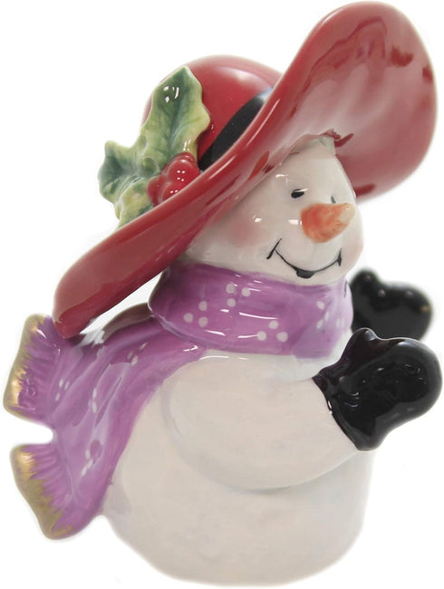 56515 Snowman Couple Salt and Pepper Set, 3-1/2-Inch