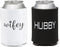 Wedding Accessories Wifey and Hubby Can Coolers, Set of 2