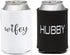 Wedding Accessories Wifey and Hubby Can Coolers, Set of 2