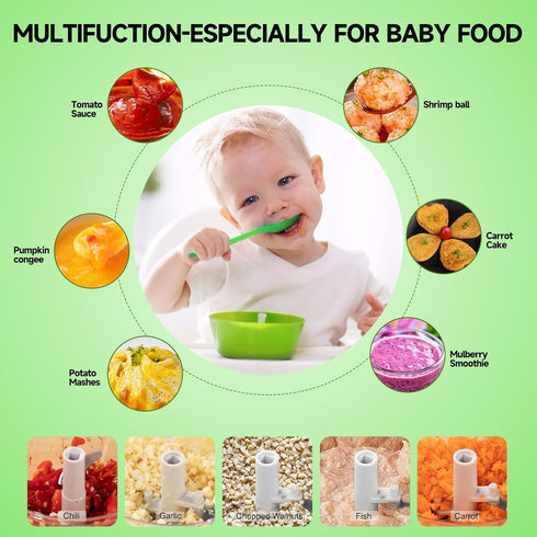 500ml,Gray-green Manual Food Processor Vegetable Chopper, Portable Hand Pull String Garlic Mincer Onion Cutter