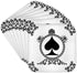 3dRose Ace of Spade Playing Cards, White and Black - Soft Coasters, Set of 8