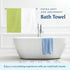 24 40 inches (6) Small and Lightweight Cotton Towels Assorted Pastel Mix x Towels Perfect Size for Hair Drying