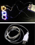 Sokelinn-six 2m 20 5) LEDs Fairy String Lights, USB Powered String Light for Desk Office Christmas Tree Party