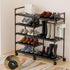 CSXGBAB 5-Tier Closet, 1618 Shoe Rack Organizer, Large Shoe Stand with Wheels Easy to Mobile Tall Shoe Storage Shelf