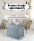 17 13 13 Ottoman Storage Ottoman Foot Rest Stool Foldable Bench with Storage Student Dormitory Bedroom and Entryway X X