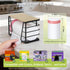Sphakl 2 1 13/30/33 in Trash Bag Dispenser Under Sink, Large Garbage Bag Roll Holder with Bamboo Lid, Fits Gal Bags