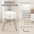 Velvet Vanity Stool Footrests, Round Ottoman Vanity Chairs with Anti-Slip Feet, Dressing Table Seat Foot Stool