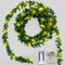 Battery Operated Vine String Lights, 33 Ft 100 LED Warm White Light with Green Vine for Indoor Outdoor Decor