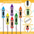 6 12" Pickmesh Pcs Kindergarten Graduation Decorations Crayon Metal Yard Signs Outdoor Decor Crayon Garden Stake First
