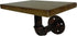 CVHOMEDECO. Rustic Antique Iron Water Pipe with Wooden Board Bookshelf Wall Mounted