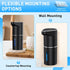 3 350ml Fantictas Automatic Soap Dispenser,Touchless Hand Wall Mount Rechargeable Gear Adjustable Electric Soap