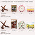 Plate Stand for Display, 4.5 Inch Wooden Holder for Pictures, Decorative Table Top Easels