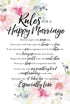 DEXSA Rules For Happy Marriage Wood Plaque - 6"x9" - Made in the USA - Elegant Vertical Frame Decoration