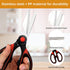 Kitchen Shears Set of 2, Heavy Duty Kitchen Scissors, Stainless Steel Sharp Food Cooking Scissors for Meat, Poultry,