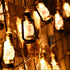 2 Set 9.8ft 40 Lantern String Lights of LED Lights Halloween Mini Lantern String Light Western Kerosene Light Rustic