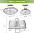 Steamer Basket, Premium Stainless Steel Vegetable Steamer for Veggies & Seafood, Expandable Fits Various Size Pots &