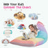 250L Nobildonna Stuffed Animal Storage Bean Bag Chair Cover for Kids Teens (No Filler) Washable Large Beanbag Cover