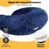 IFOYO Ergonomic Gaming Pillow for Lap, Blue U-Shaped Crochet Pillow for Lap Support, Soft Reading Pillows Provide Arms