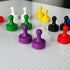 GLASSBOARD STUDIO Powerful Neodymium Magnets, Pawn-Shaped Heavy Duty Fridge and Whiteboard Magnet for Office Kitchen