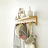 Wall Mount Coat Rack with Shelf, Sturdy Wooden Floating Shelf withHooks Save Your Indoor Space, Wall Organizer siutable