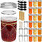 ComSaf Small Mason Jars 8 oz 24Pcs Bulk Set, Half Pint Regular