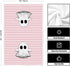 Artoid Mode Pink Stripes Ghost Boo Spooky Halloween Kitchen Towels, 18x26 Inch Dish Towels Set of 4 with Bow Knot