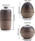 ComSaf Small Ceramic Flower Bud Vases Set of 3, Modern Design, Metallic Gradually Varied Brown Color