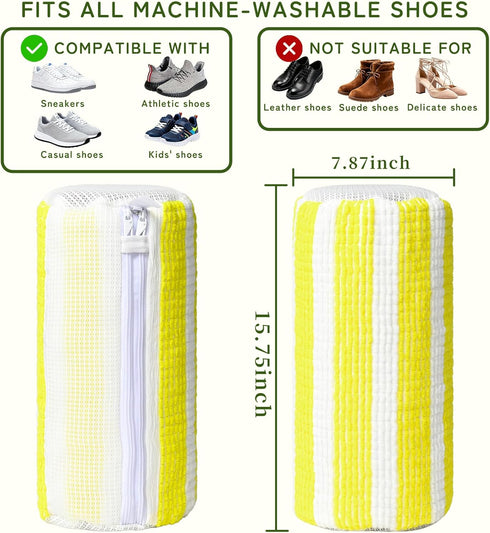 2 360 Anybar Shoe Washing Machine Bag Pcs Reusable Laundry Shoe Bag Deep Cleaning Sneaker Washing Machine Bag Fits All