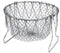 304 Stainless Steel Foldable Steam Rinse Strain Fry Basket, Kitchen Cooking Tool