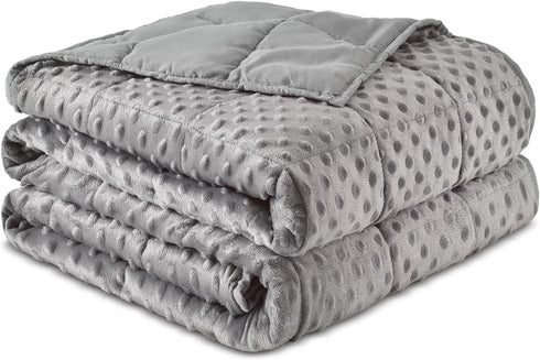 Sivio Weighted Blankets for Adults, Soft Minky Heavy Blanket for Calm Sleeping,