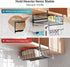iSPECLE Under Shelf Basket- Multi-Purpose Under Shelf Storage Mug Hooks, Add Extra Storage Space Under Cabinet