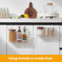 vacane Office Hanging Organizer, Clear Hanging Baskets for Organizing Over the Cabinet Organizer Holder for Kitchen