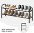 kiplant 2-Tier Closet, Closet Shoe Rack for Expandable Metal Shoe Organizer, Adjustable Shoe Shelf Storage Organizer
