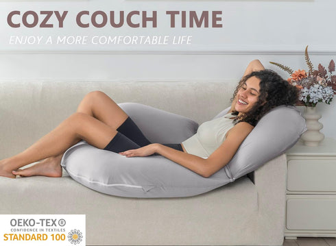 INSEN Reading Pillow, Back Pillow for Sitting in Bed and Couch, Gaming Pillow for Adults, Sit Up Support for Bed