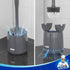 MR.SIGA Toilet Bowl Brush and Holder, Premium Quality with Solid Handle and Durable Bristles for Bathroom Cleaning