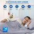 HOMFINE Cooling Blankets for Hot Sleepers - Lightweight Soft Double Side Blanket for Bed Couch Sofa (Blue, 50 x 70